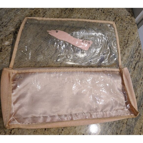 Alfred Dunhill Vintage Glove Storage Holder Case Pink Clear Rhinestones - Picture 3 of 12